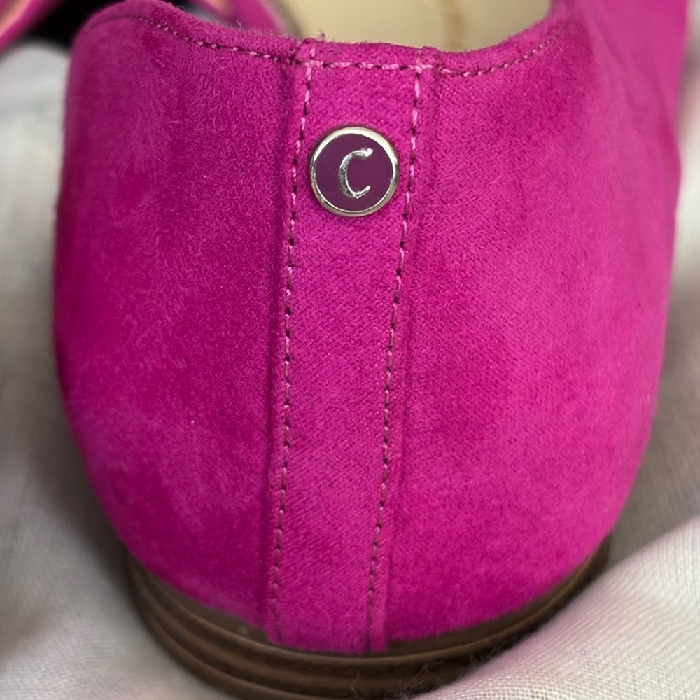 Circus by Sam Edelman Fuscia Peep-Toe Flats - Size 10 - Picture 3 of 6